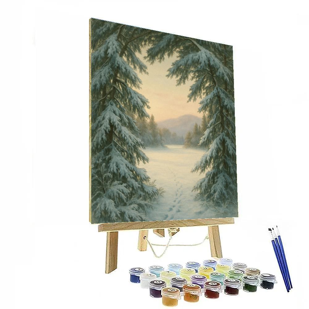 Evergreen Archway To The Winter Meadow Number painting