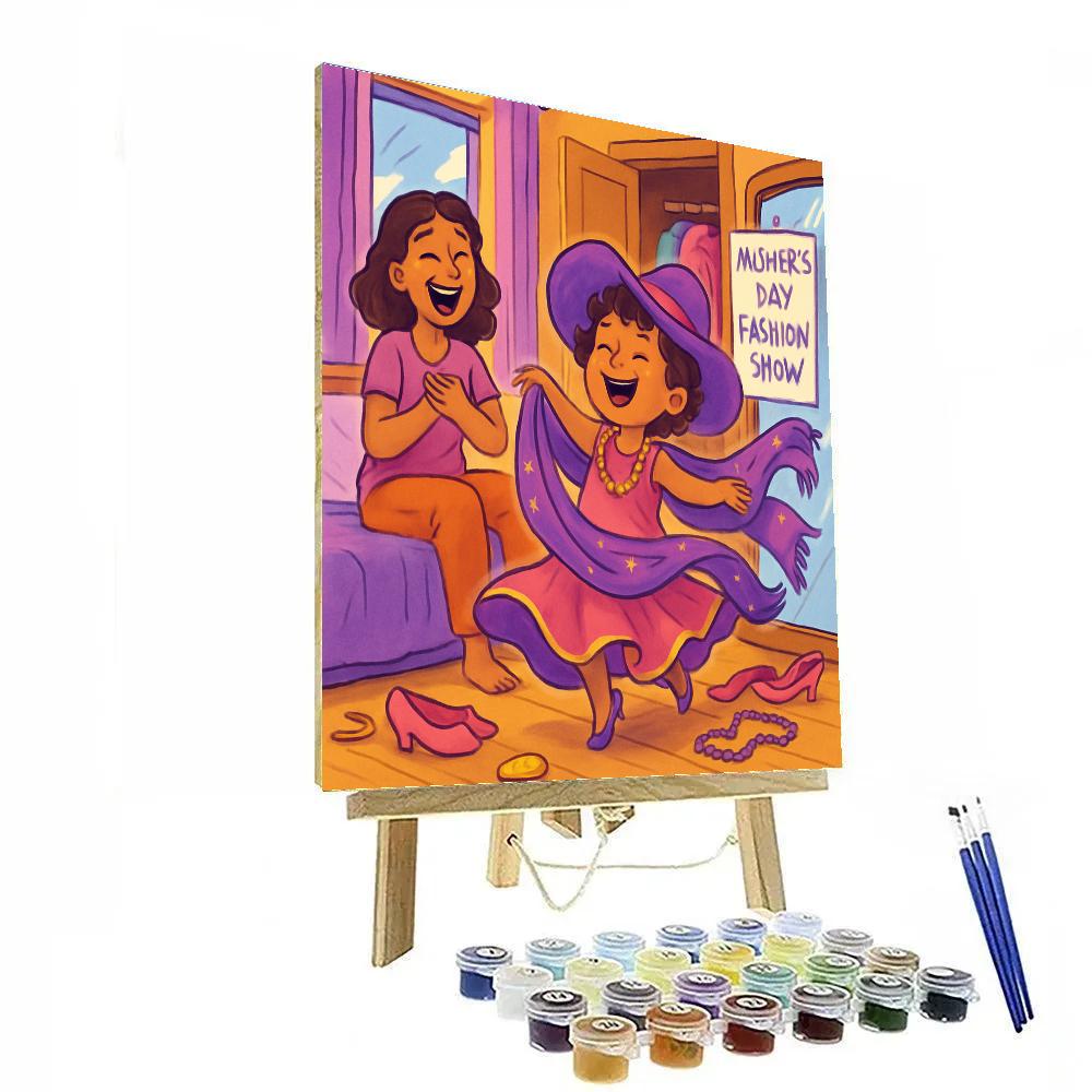 Mothers Day Closet Fashion Show Number painting