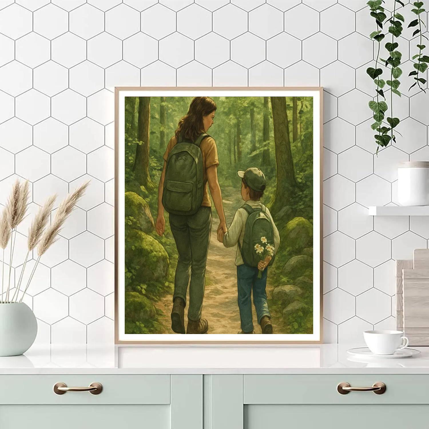 Mothers Day Forest Hiking Adventure paint by number