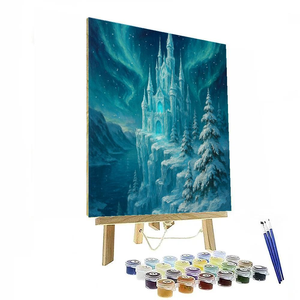 Icicle Castle On The Cliff painting number kit