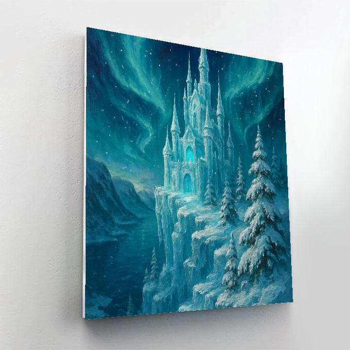 Icicle Castle On The Cliff painting number kit