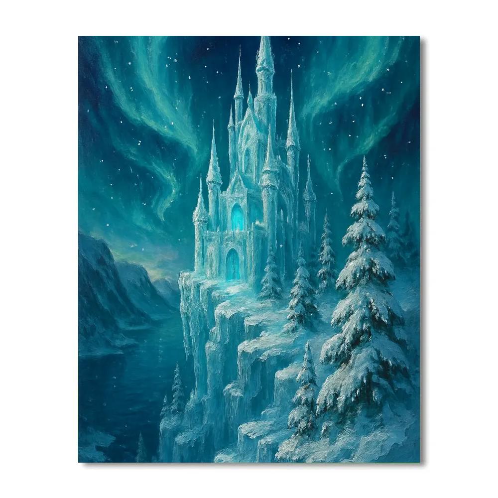 Icicle Castle On The Cliff painting number kit