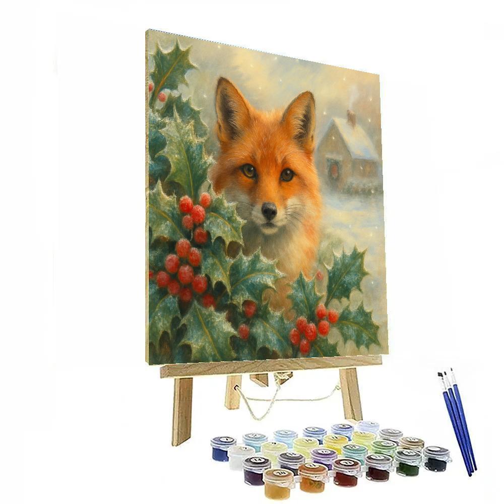 Fox In The Holly Hedge Paint by numbers kits