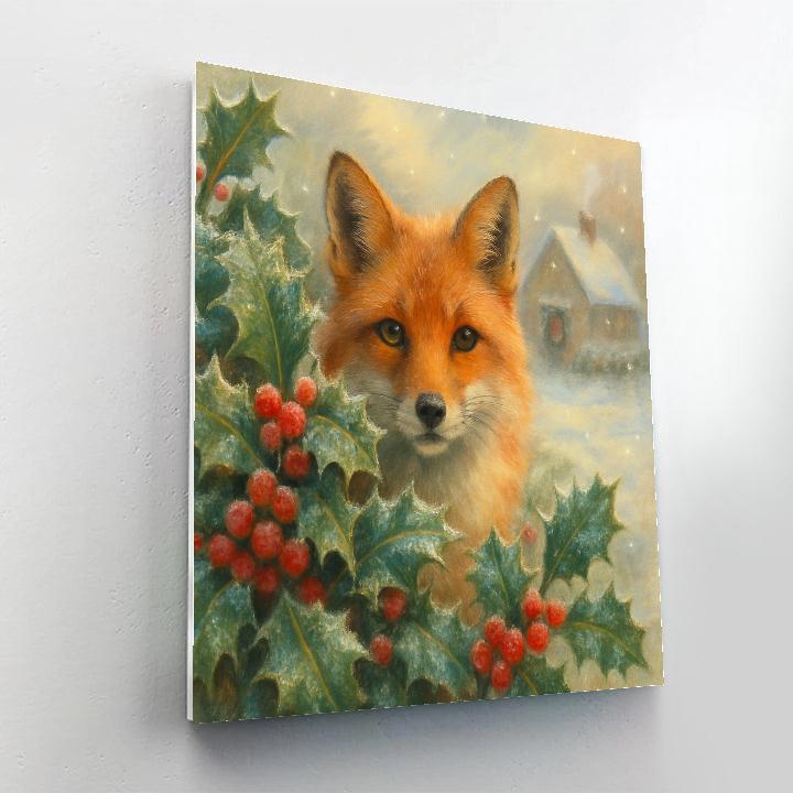 Fox In The Holly Hedge Paint by numbers kits