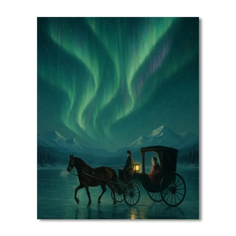 Aurora Carriage Ride Across The Lake DIY paint by numbers