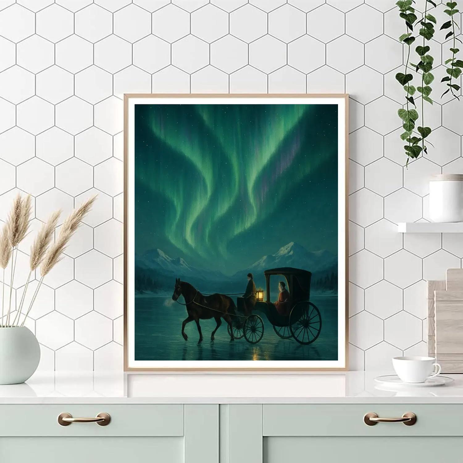 Aurora Carriage Ride Across The Lake DIY paint by numbers