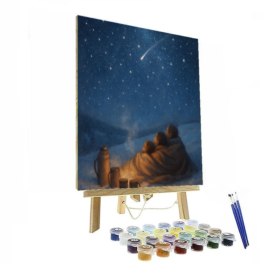 Christmas Stargazing On The Hill Painting by numbers kit