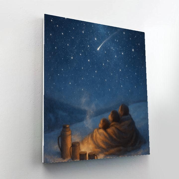 Christmas Stargazing On The Hill Painting by numbers kit
