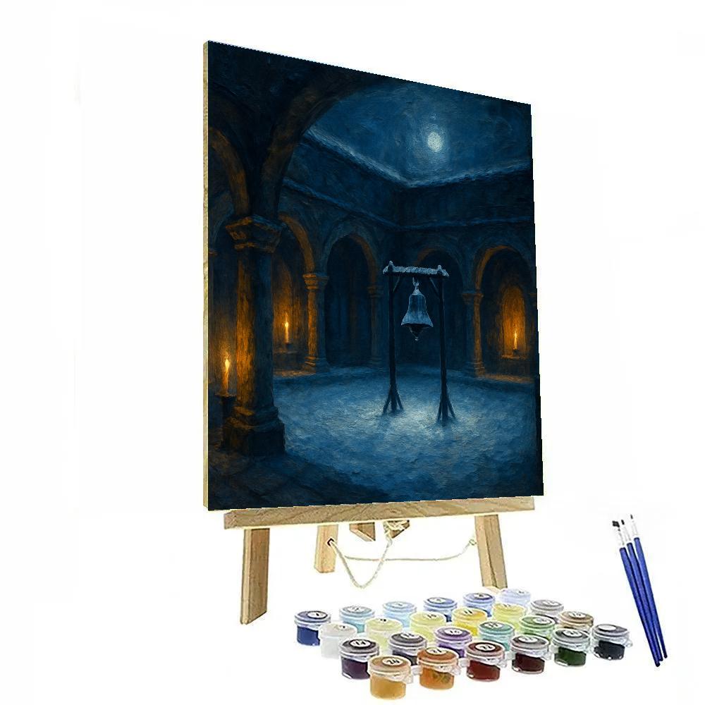 Midnight Bells In The Snowy Cloister paint by numbers