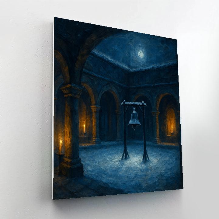 Midnight Bells In The Snowy Cloister paint by numbers