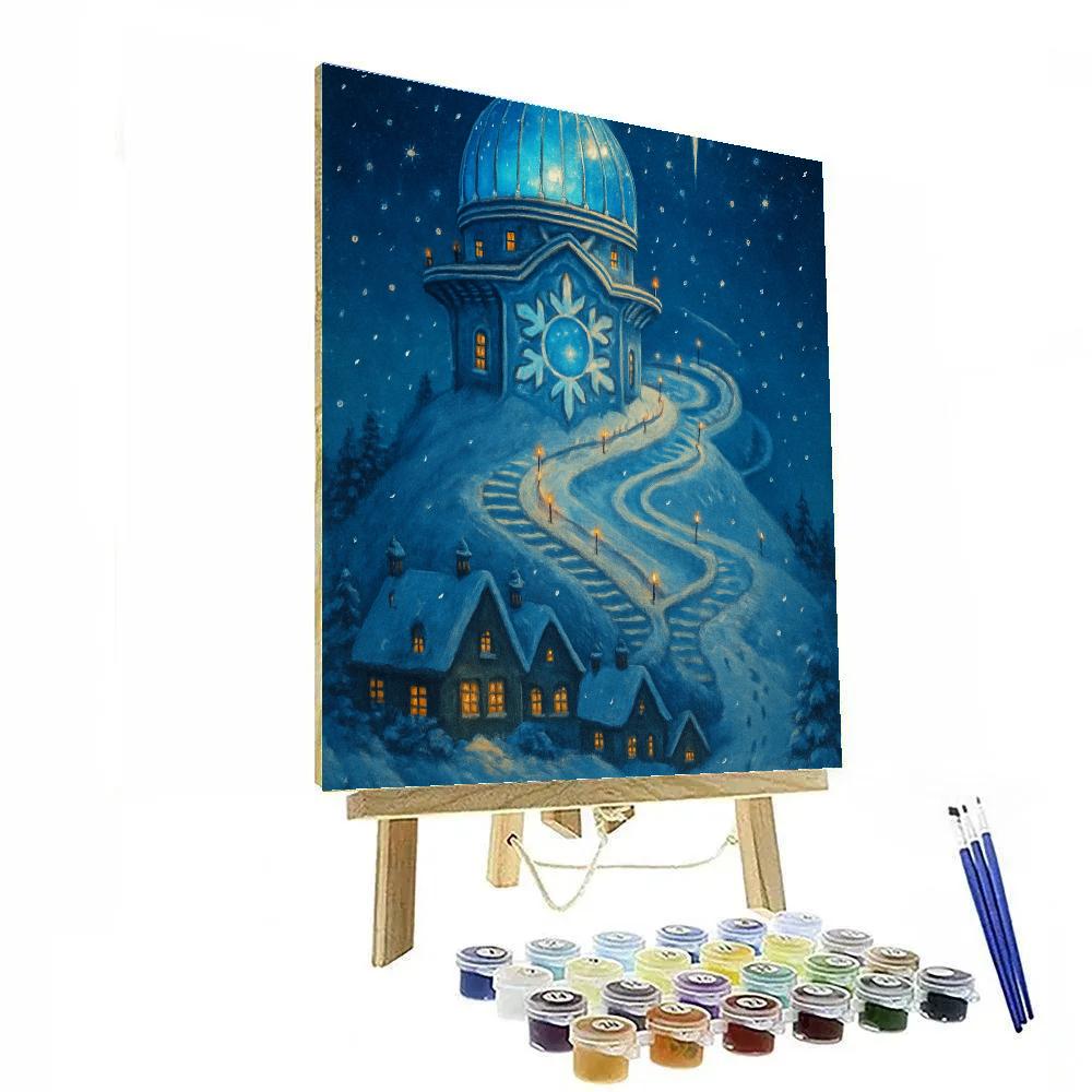 Snowflake Observatory On The Hill Painting by numbers kit