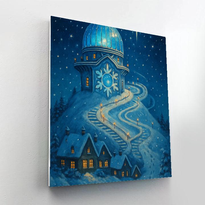 Snowflake Observatory On The Hill Painting by numbers kit