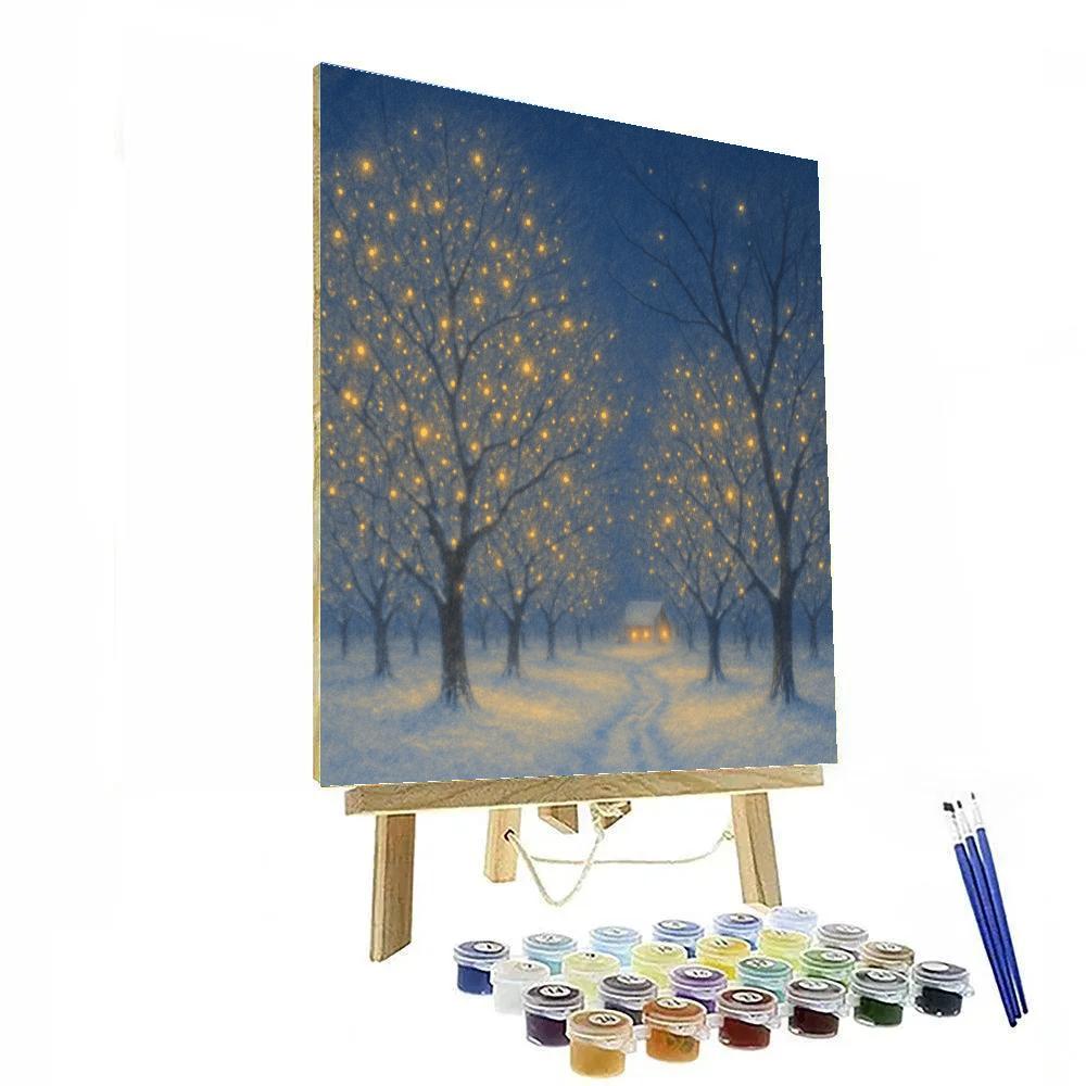Christmas Firefly Orchard paint by number