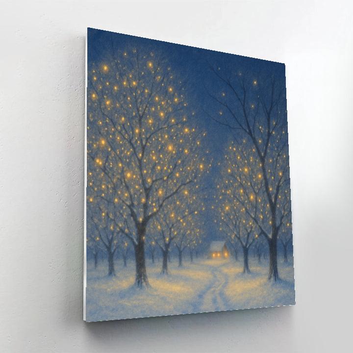 Christmas Firefly Orchard paint by number