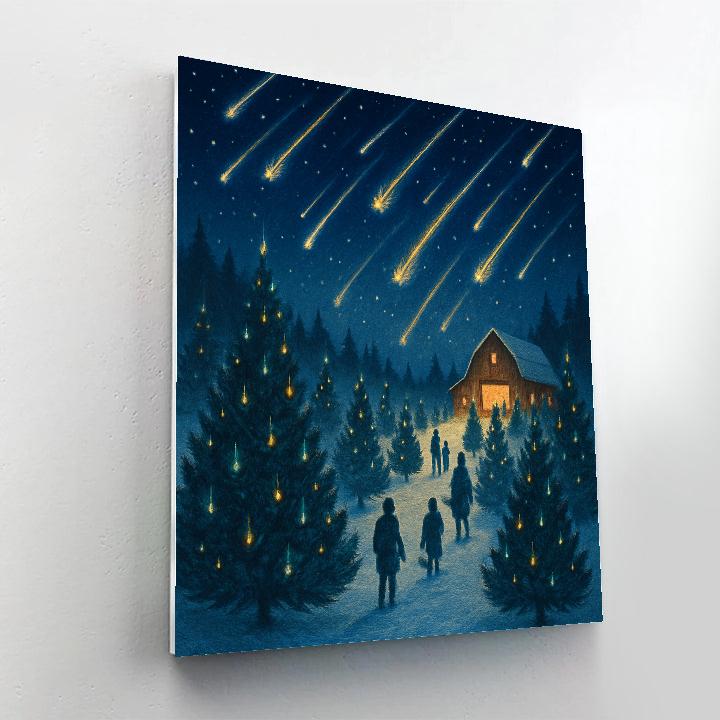 Christmas Meteor Tree Farm Paint by numbers kits