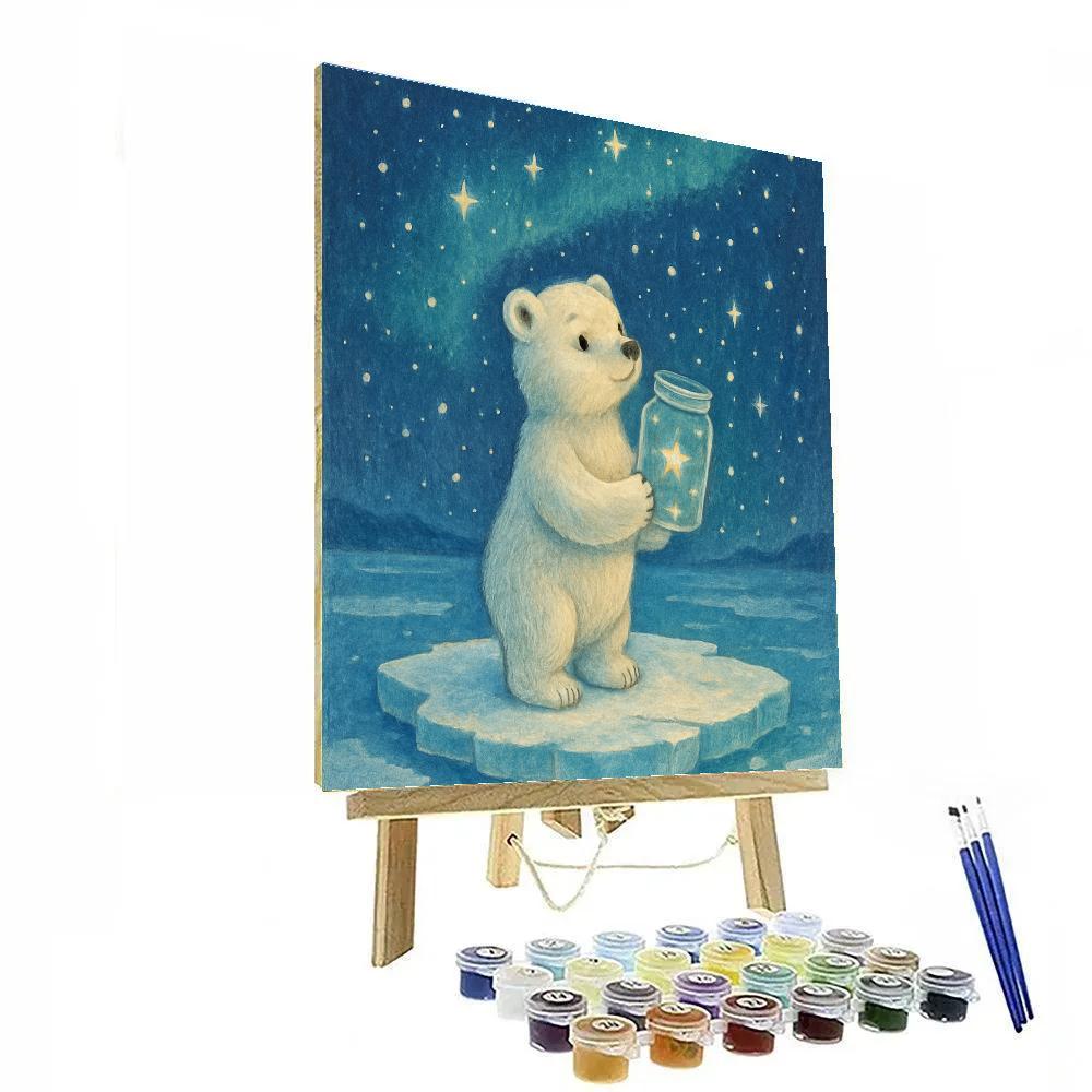 Polar Bear Star Collector Numbered painting kits