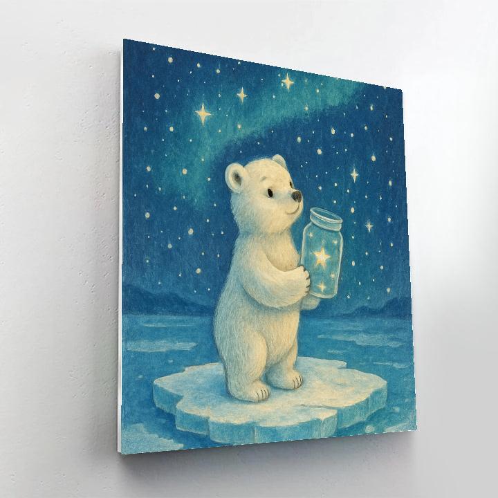 Polar Bear Star Collector Numbered painting kits