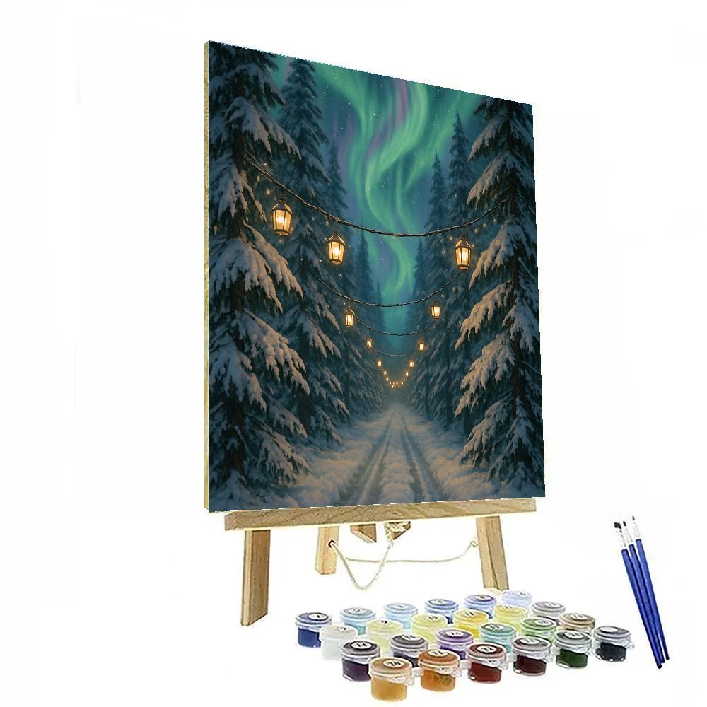 Aurora Tunnel Pine Road painting number kit