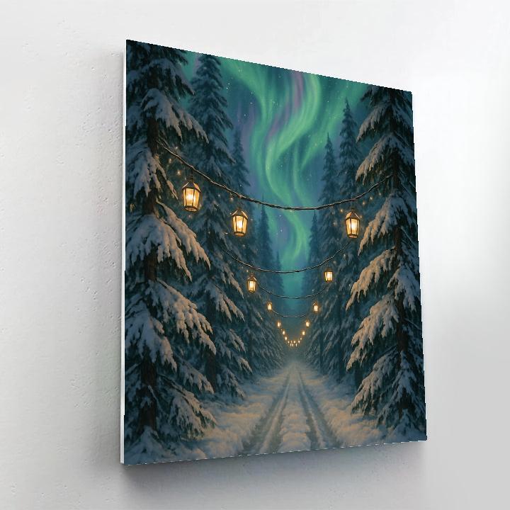 Aurora Tunnel Pine Road painting number kit