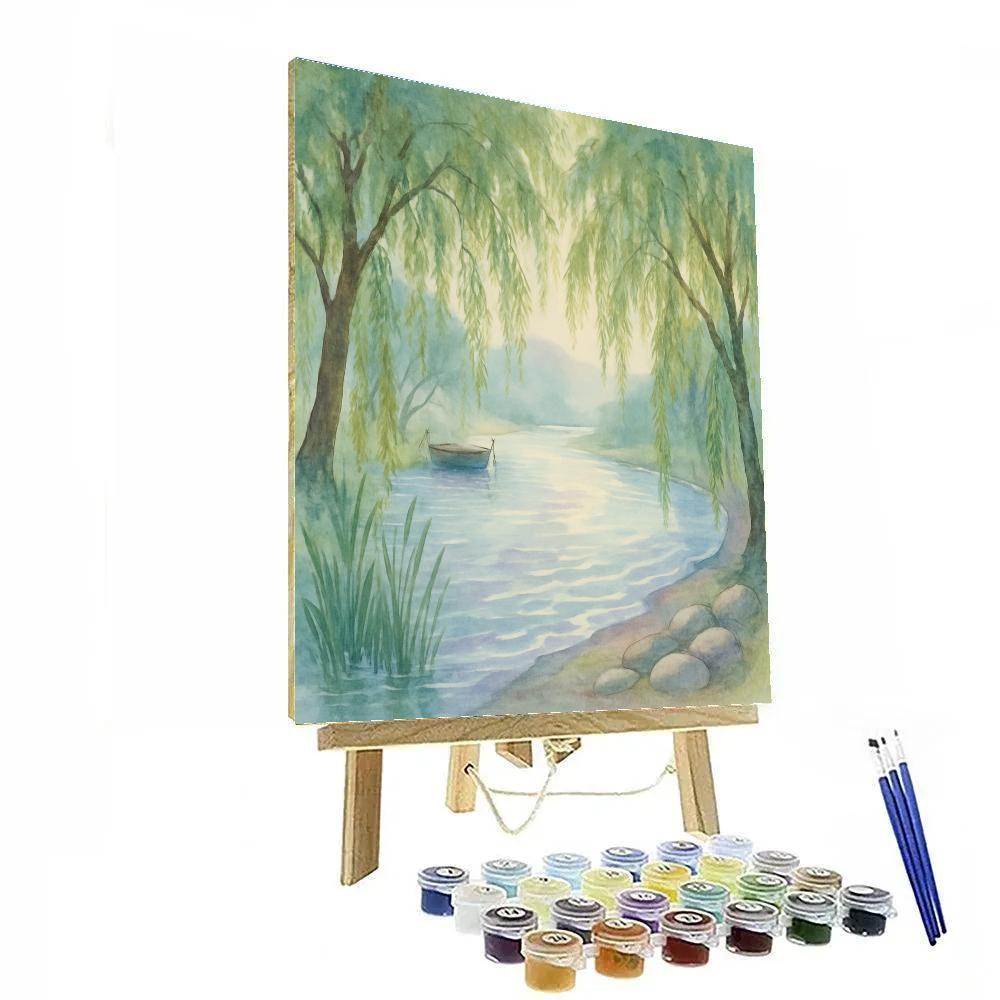 Whispering Willows By The Silver Bend Paint by numbers art