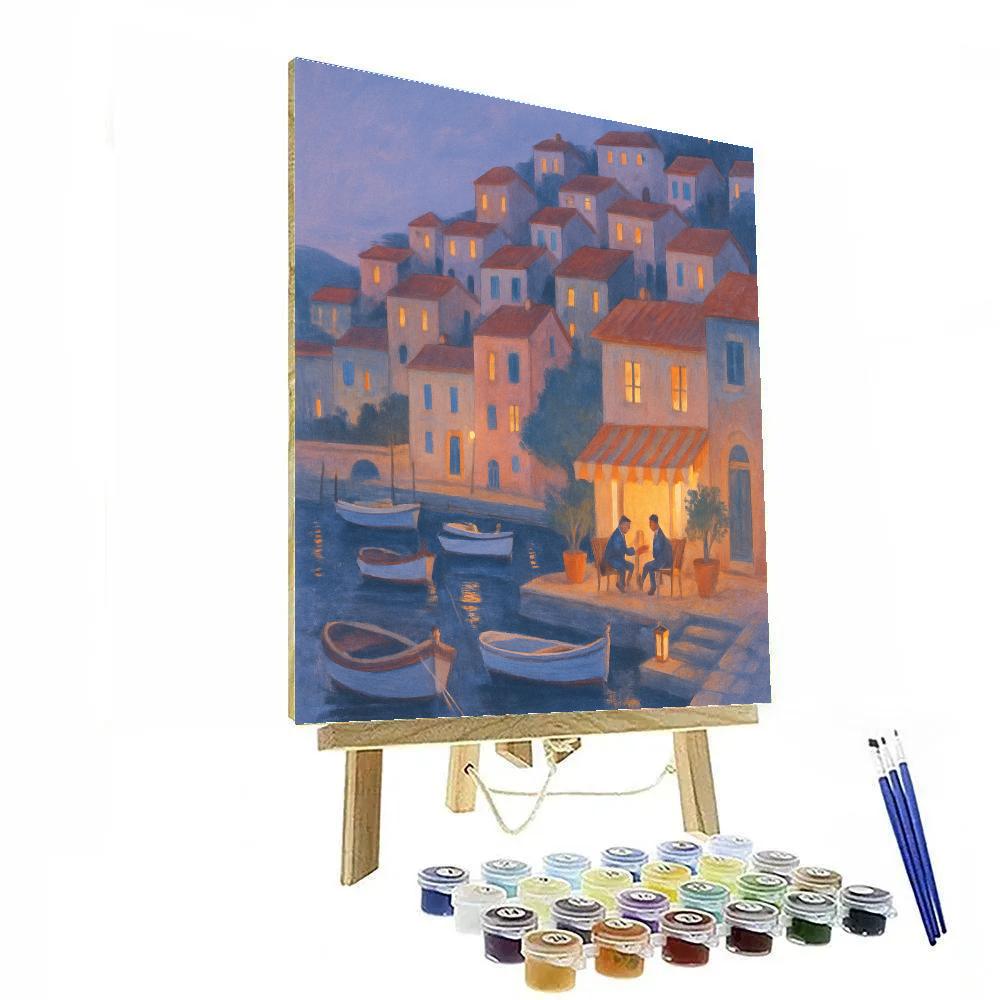 Harbor Lights And Evening Bread Paint by numbers art