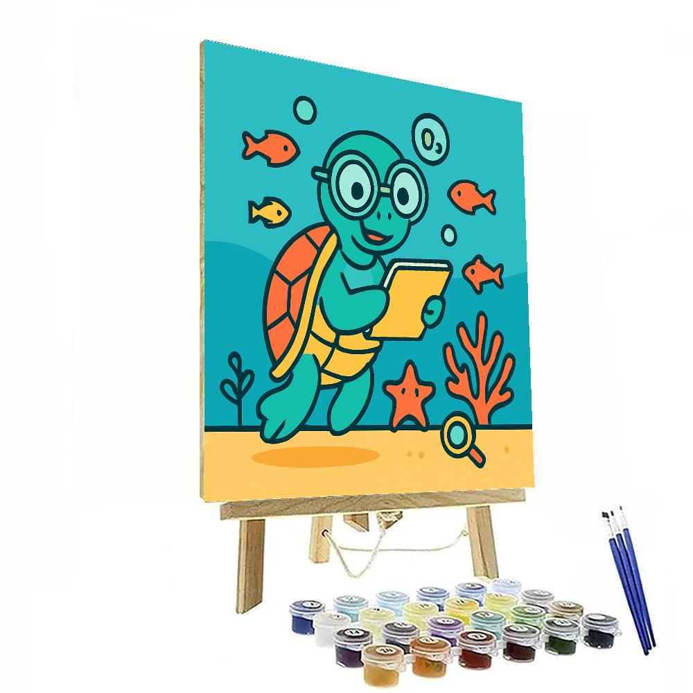 Coral Reef Science Turtle Lab Paint by numbers kits