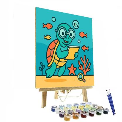 Coral Reef Science Turtle Lab Paint by numbers kits