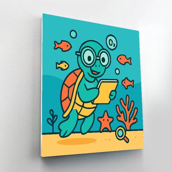 Coral Reef Science Turtle Lab Paint by numbers kits