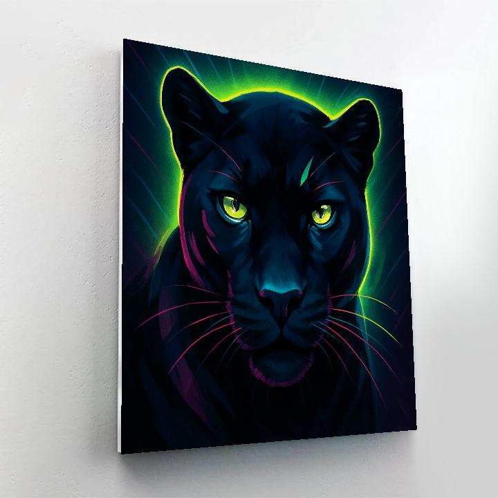 Prismatic Panther Aura Numbered painting kits