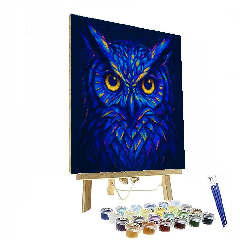 Electric Owl Midnight Vision painting number kit
