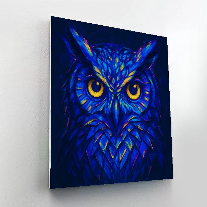 Electric Owl Midnight Vision painting number kit