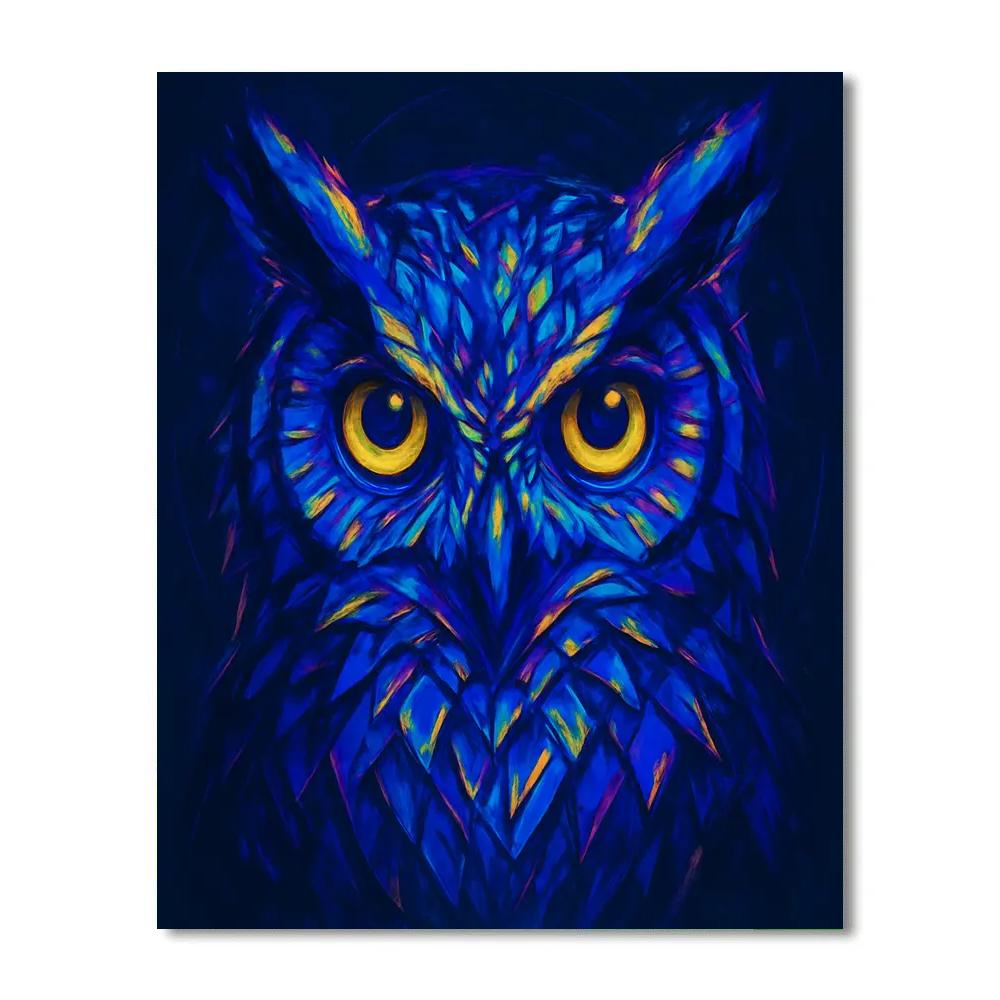 Electric Owl Midnight Vision painting number kit