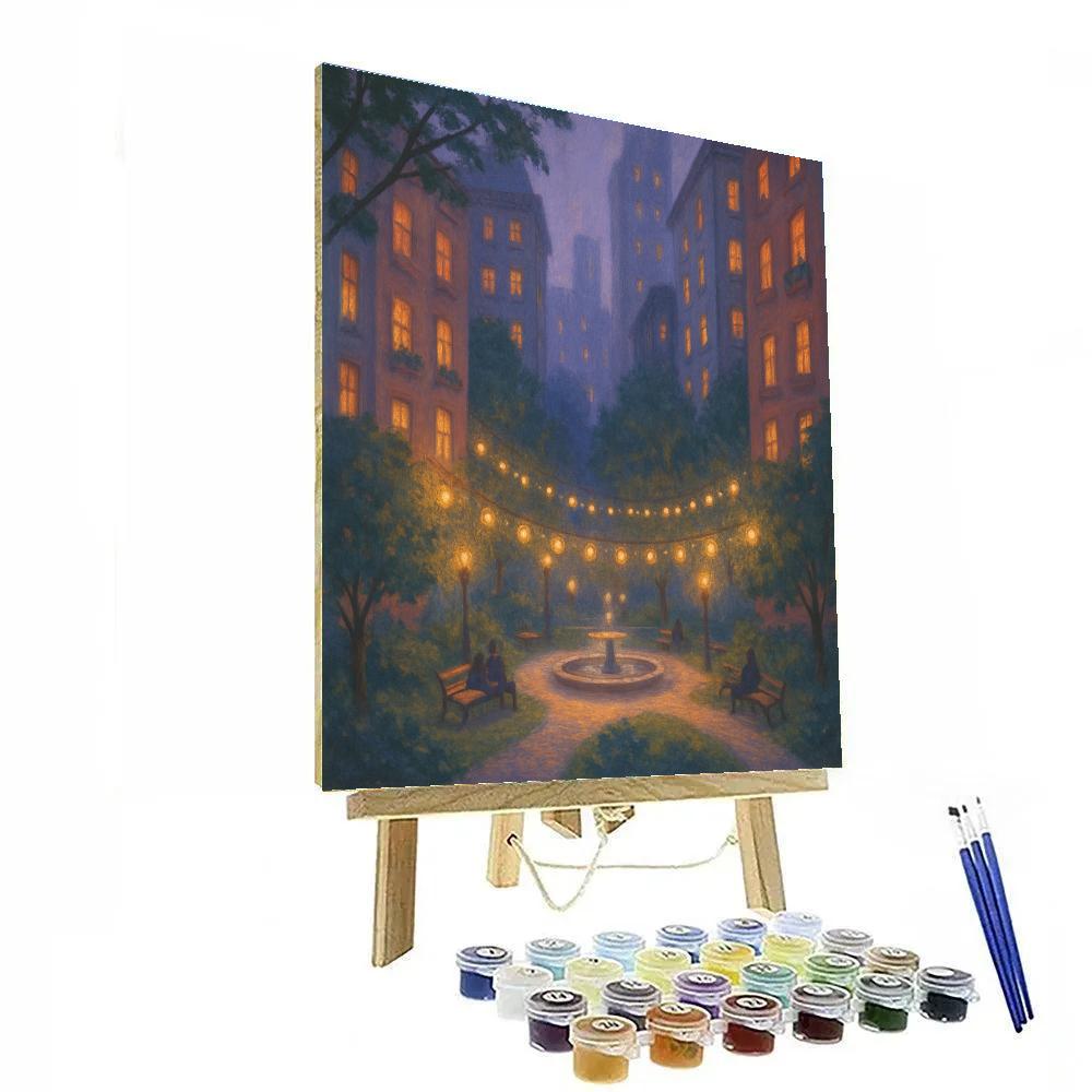 Twilight Park Between The Towers Number painting