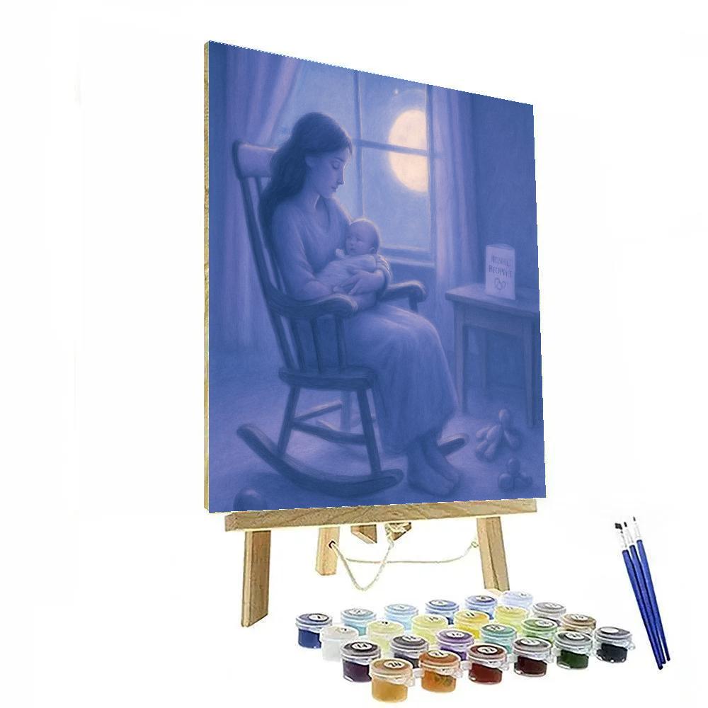 Moonlit Cradle On Mothers Day Painting by numbers kit