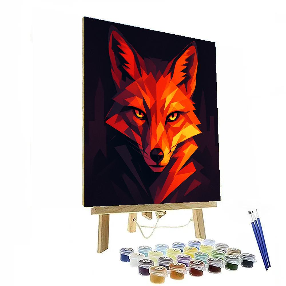 Neon Fox Urban Mirage Paint by numbers kits