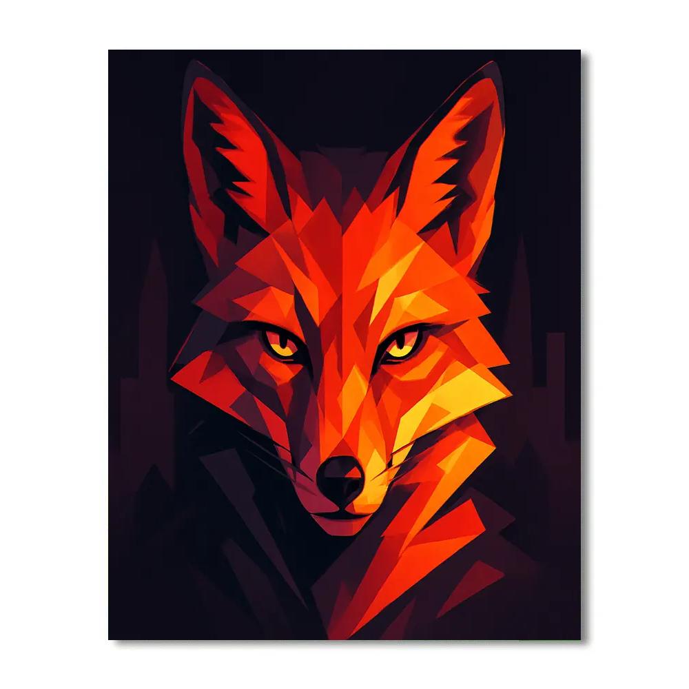 Neon Fox Urban Mirage Paint by numbers kits