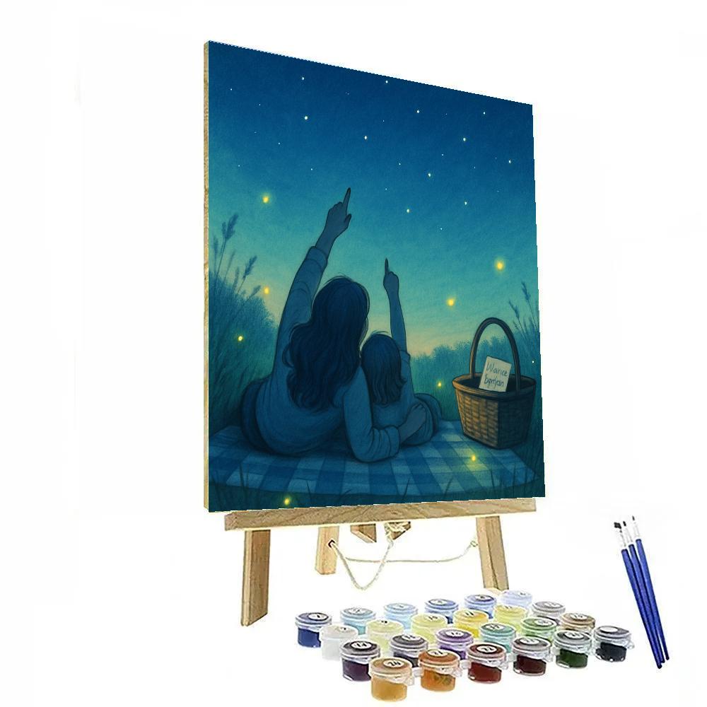 Stargazer Picnic With Mom Painting by numbers kit