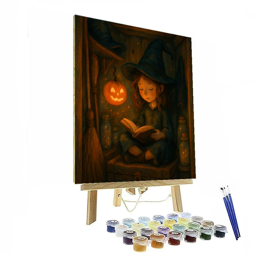Enchanted Broom Closet Hideaway Paint by numbers art