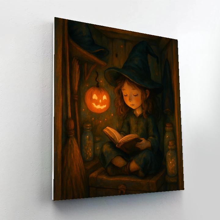 Enchanted Broom Closet Hideaway Paint by numbers art