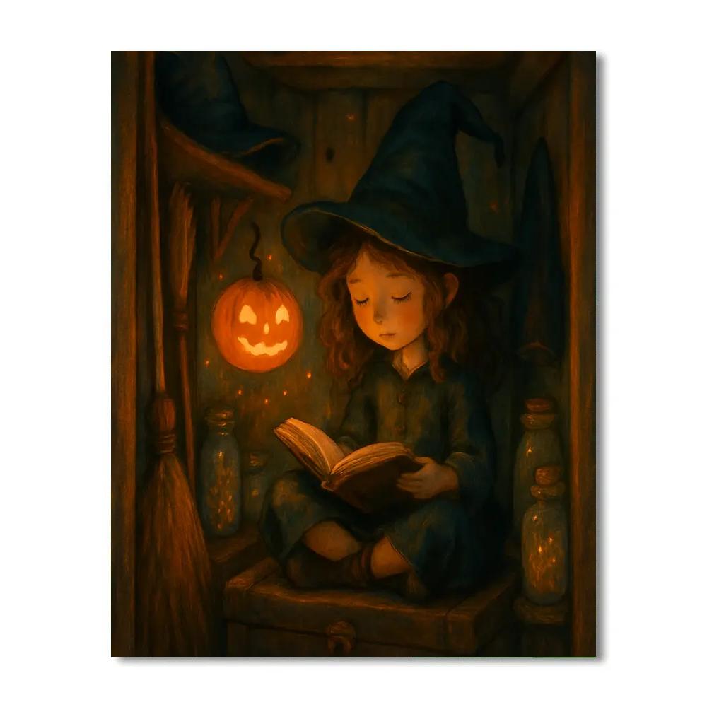 Enchanted Broom Closet Hideaway Paint by numbers art