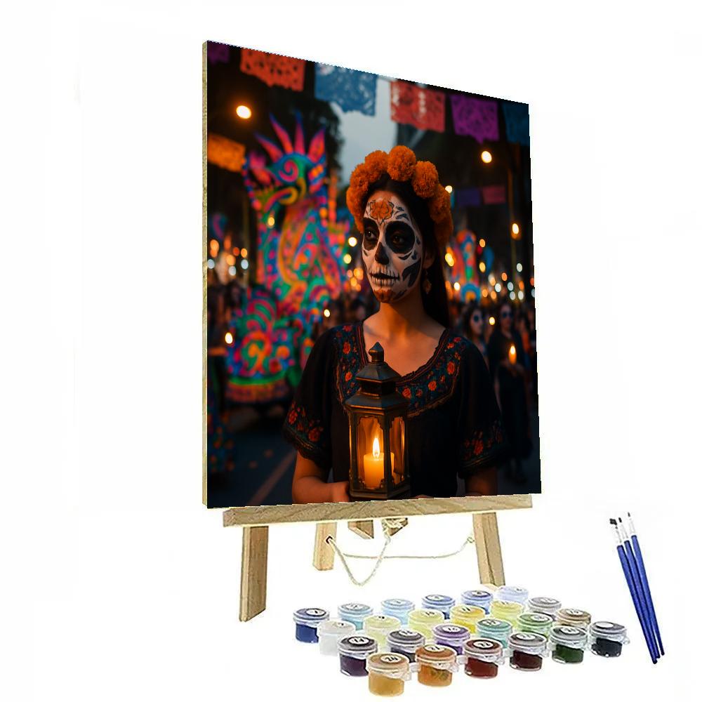 Day Of The Dead Parade In Mexico City Painting by numbers kit