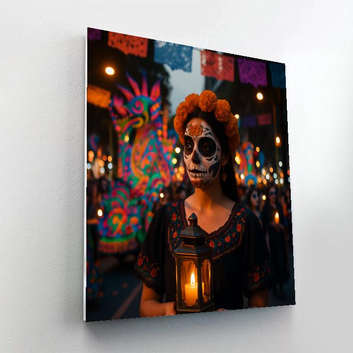 Day Of The Dead Parade In Mexico City Painting by numbers kit