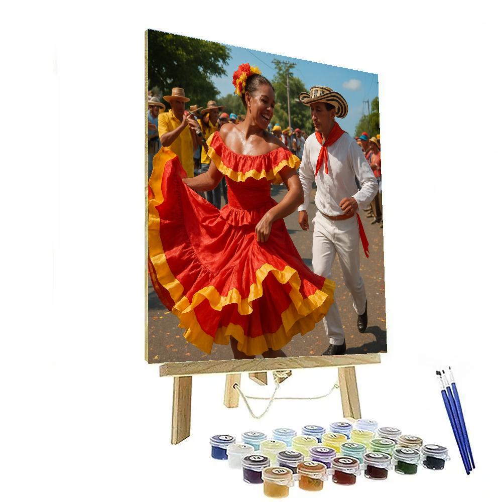 Carnaval De Barranquilla Street Cumbia paint by numbers