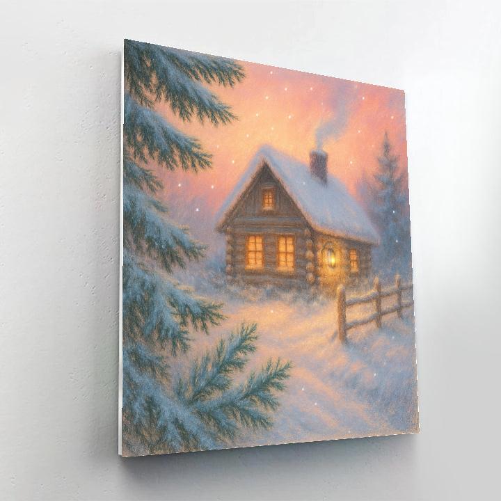 Cabin Lantern At Dawn Paint by numbers kits