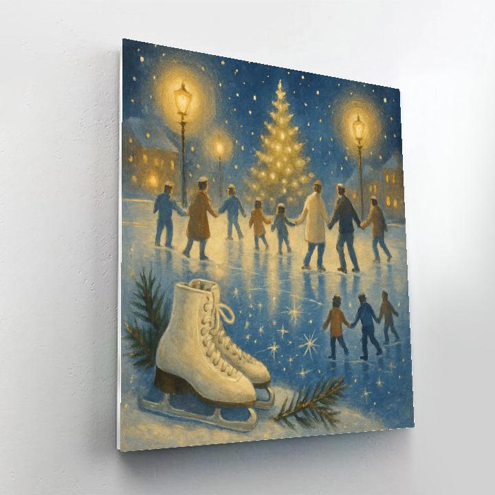 Skaters Under Constellations paint by numbers