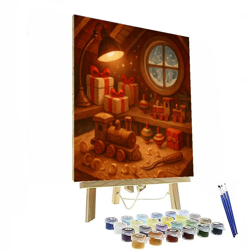 North Wind Toy Workshop DIY paint by numbers