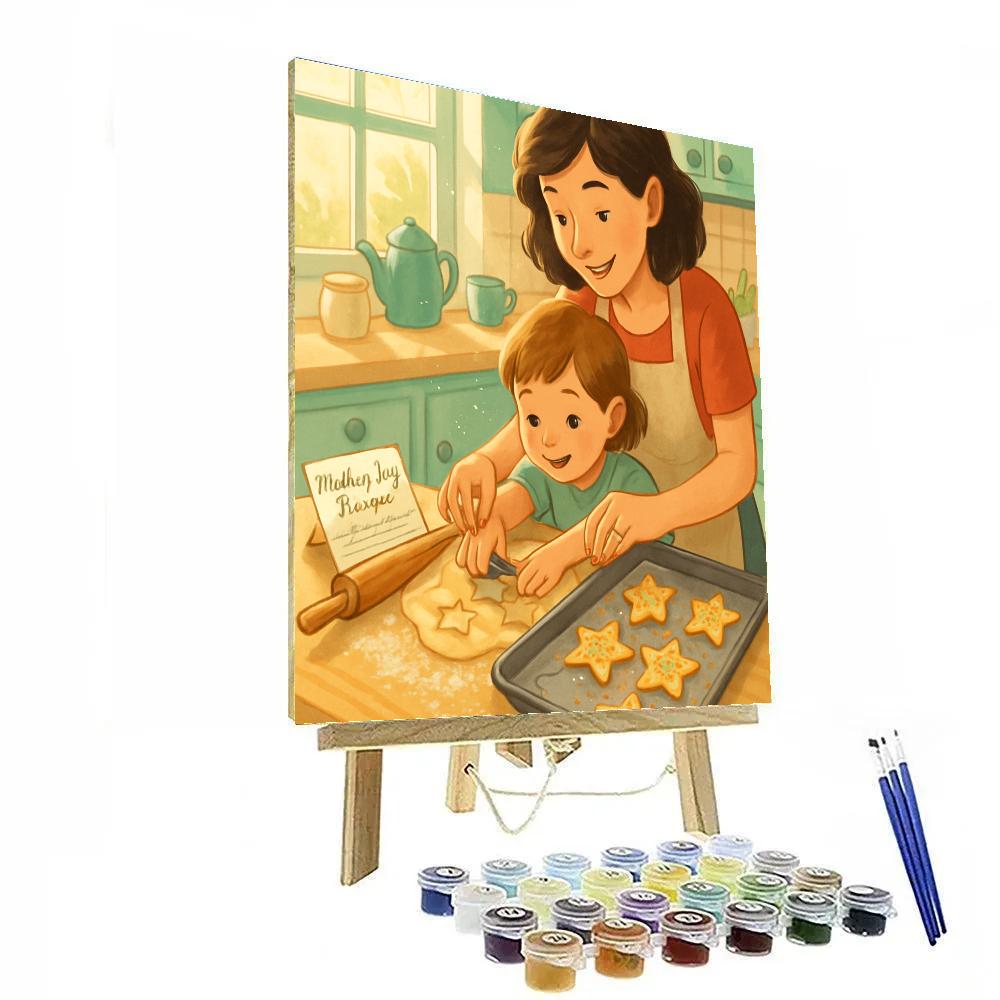 Star Shaped Cookie Workshop With Mom DIY paint by numbers