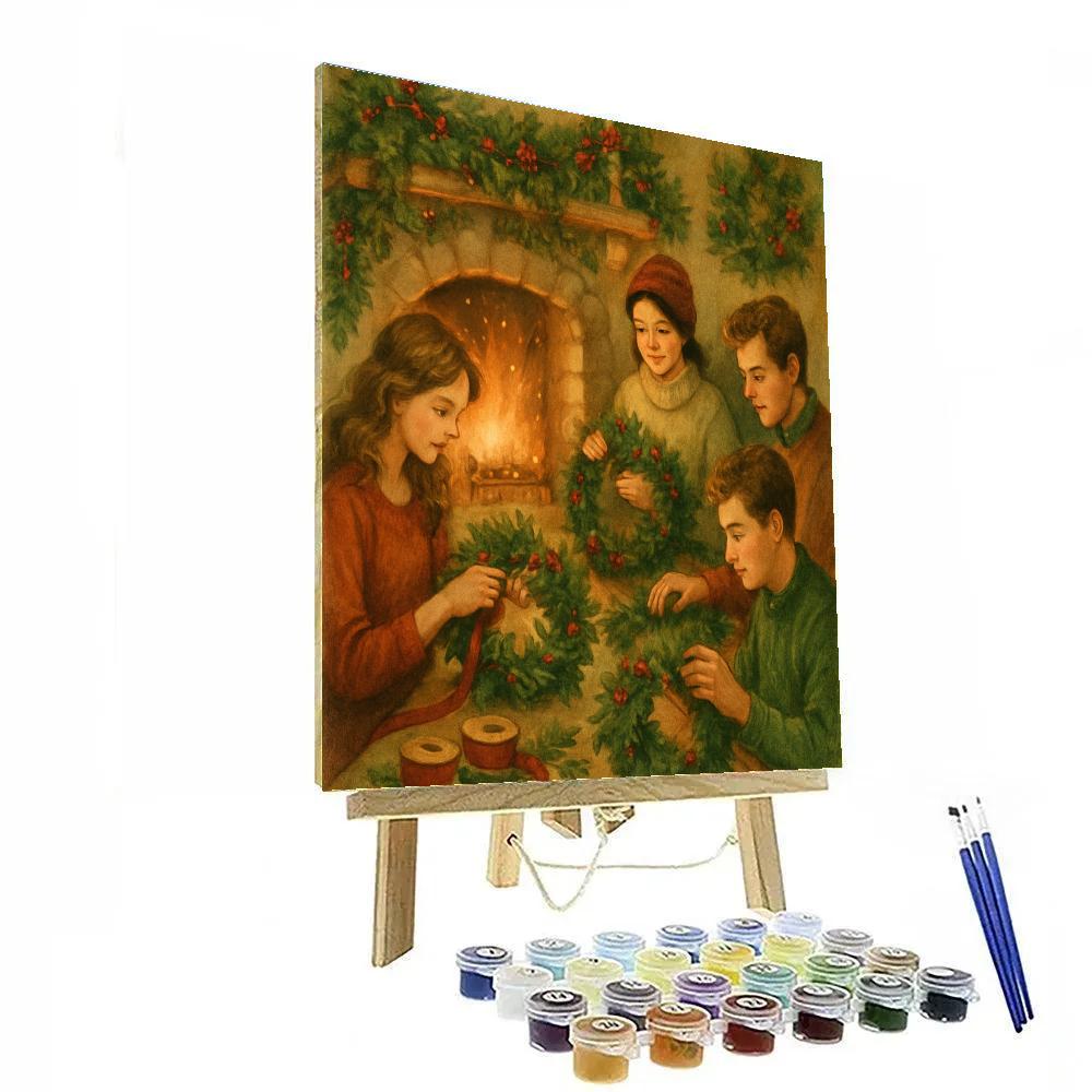 Wreath Makers By The Hearth Paint by numbers art