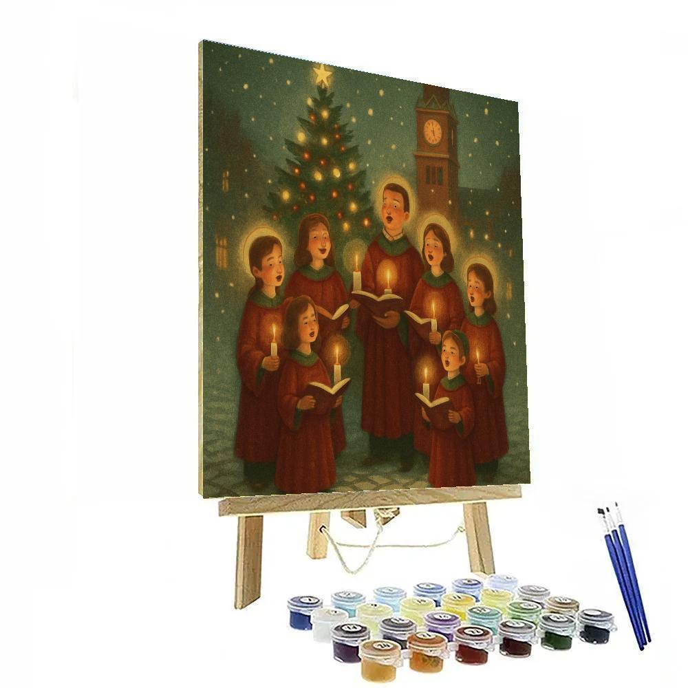 Town Square Candle Chorus Numbered painting kits