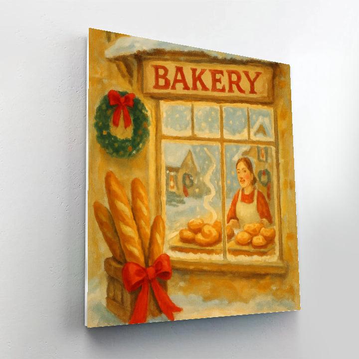 Icicle Bakery Morning Painting by numbers kit
